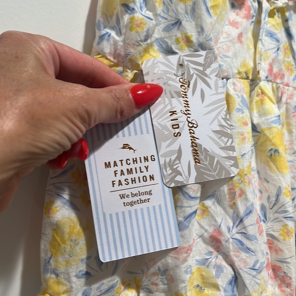 Tommy Bahama NWT kids floral DRESS with matching purse set size 5/6 - Picture 2 of 6